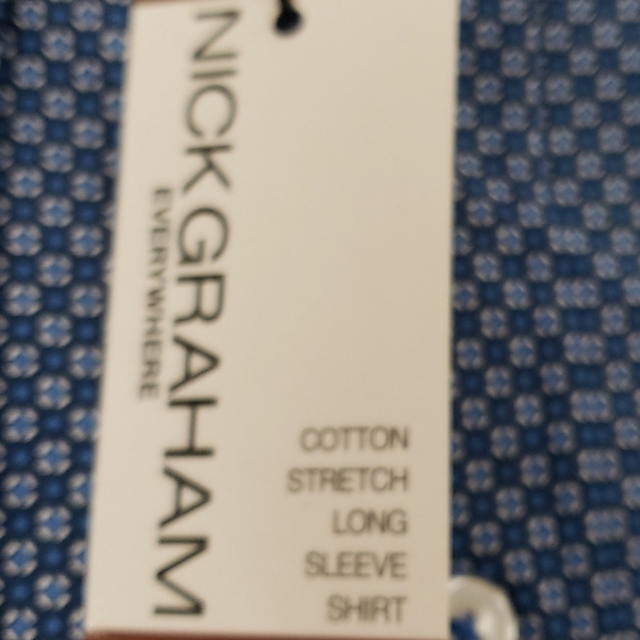 NWT Nick Graham everywhere cotton stretch shirt - Picture 3 of 6